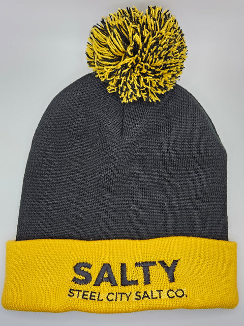 SALTY Hat Beanie with pom-pom