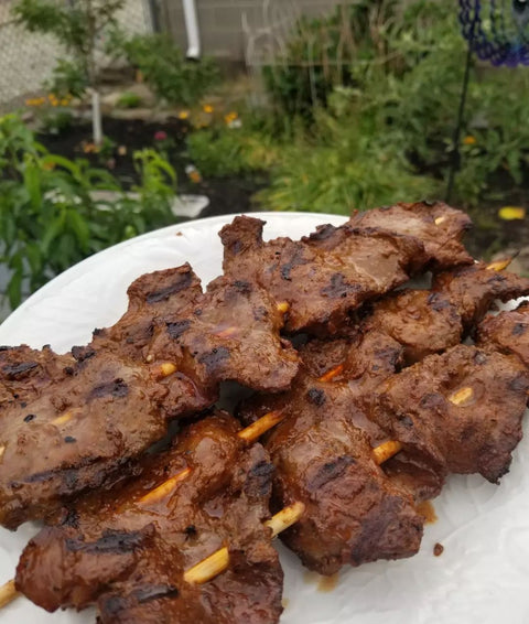 Anticuchos de Corazón (Peruvian Beef Heart Skewers)