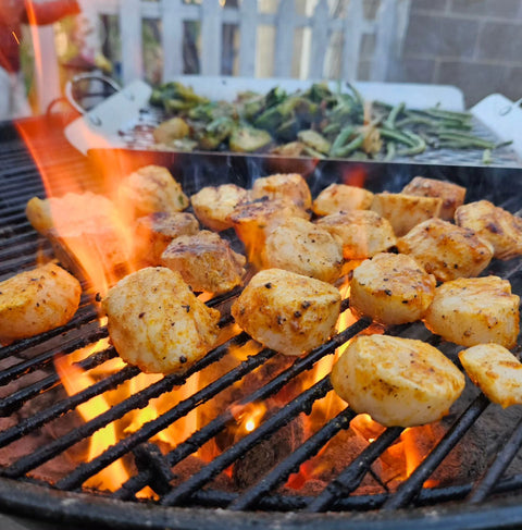 Grilled Scallops with Creole Blackening Blend