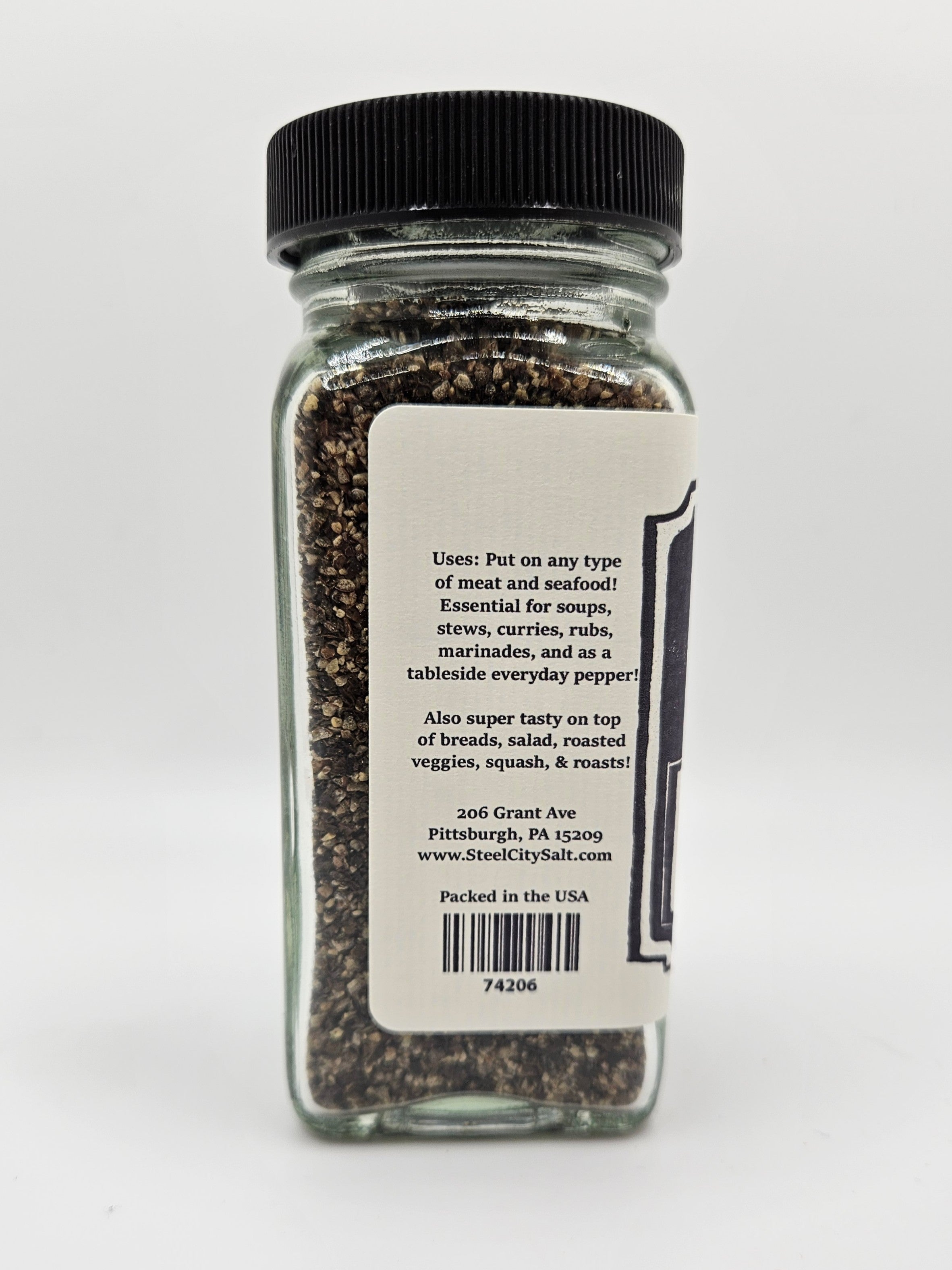 Black Pepper Chef's Grind – Steel City Salt Company
