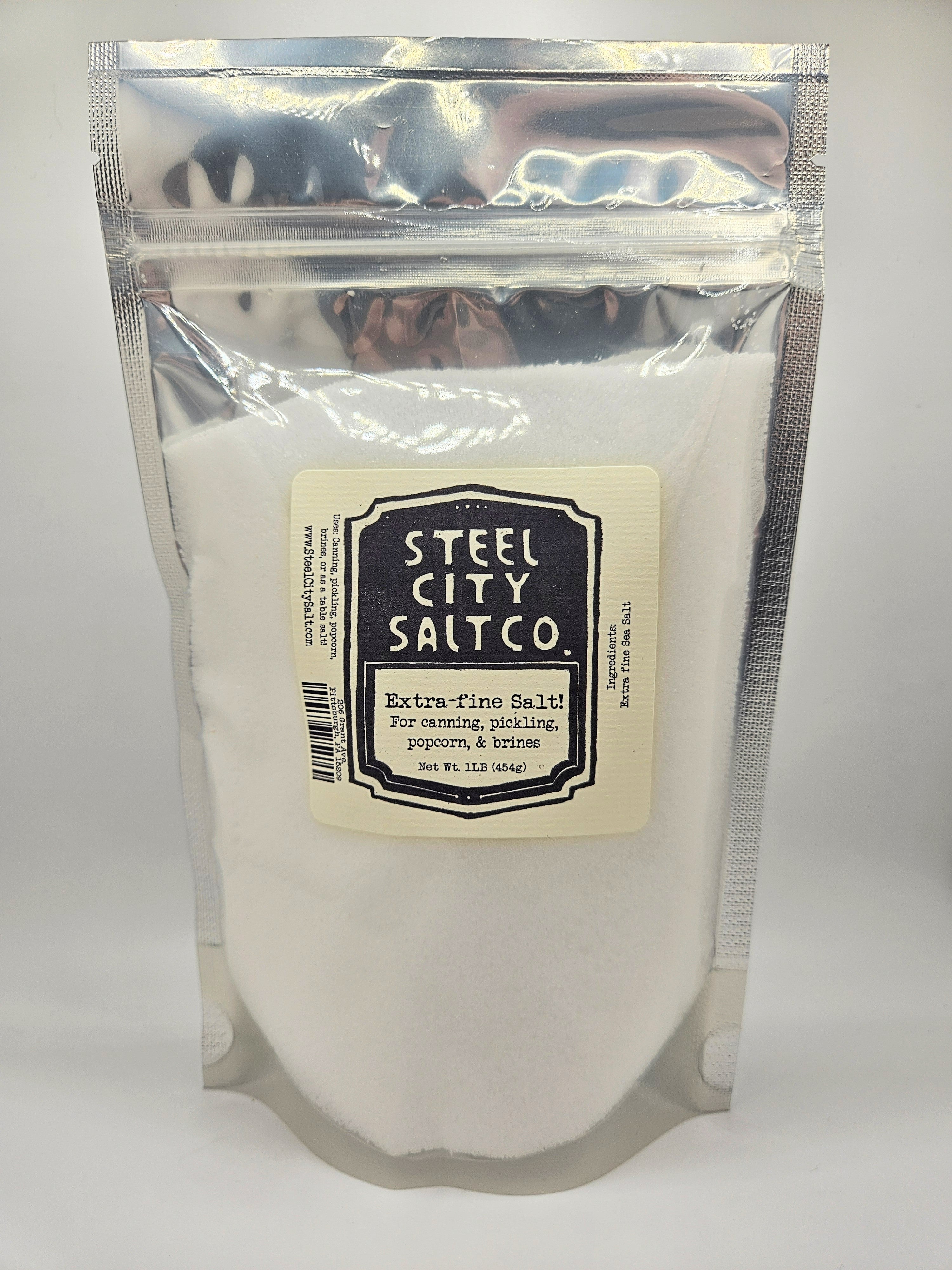 Extra Fine Sea Salt | Canning & Popcorn Salt – Steel City Salt Company