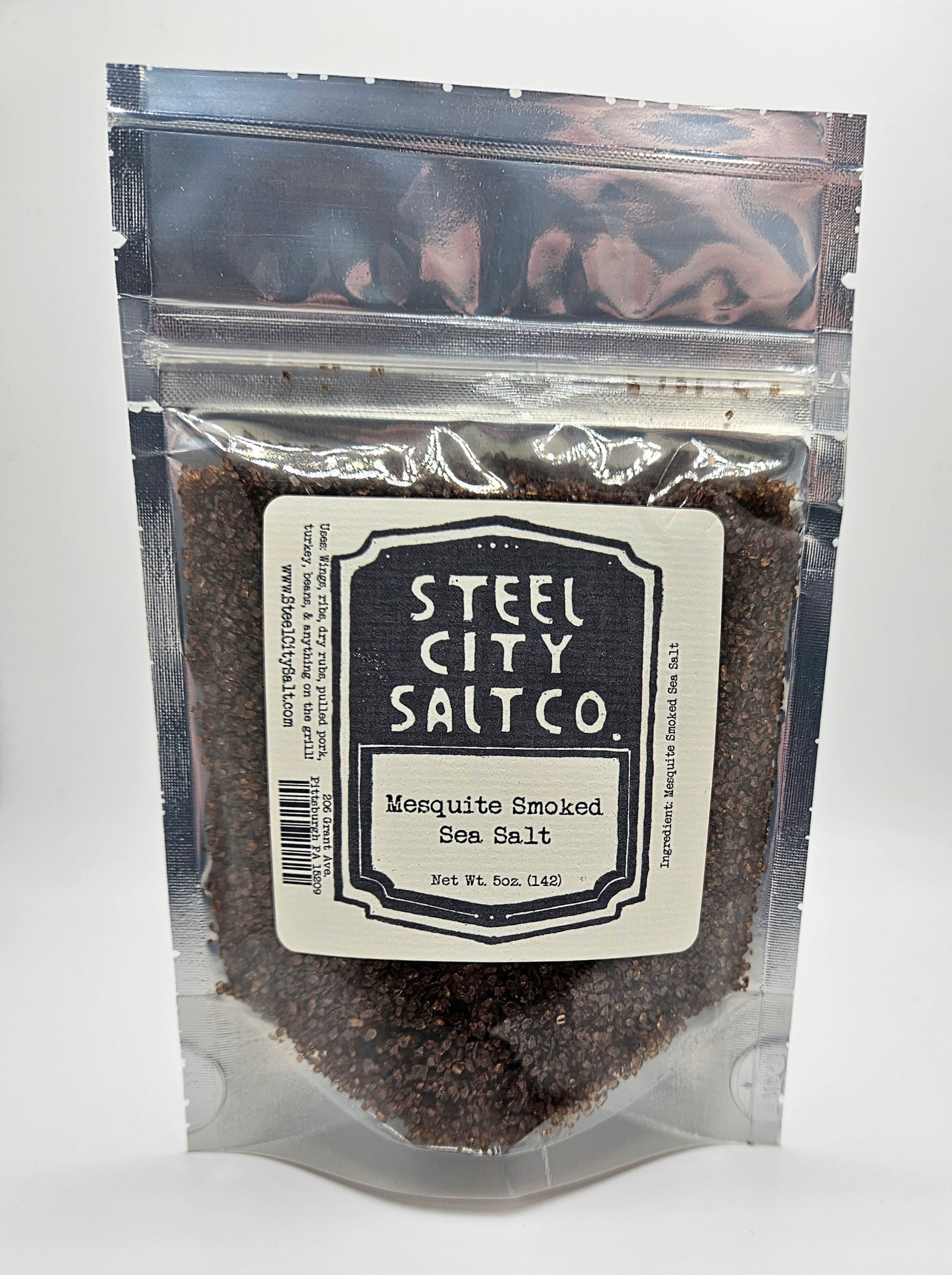 Mesquite Smoked Sea Salt | Bold BBQ Smoked Salt – Steel City Salt
