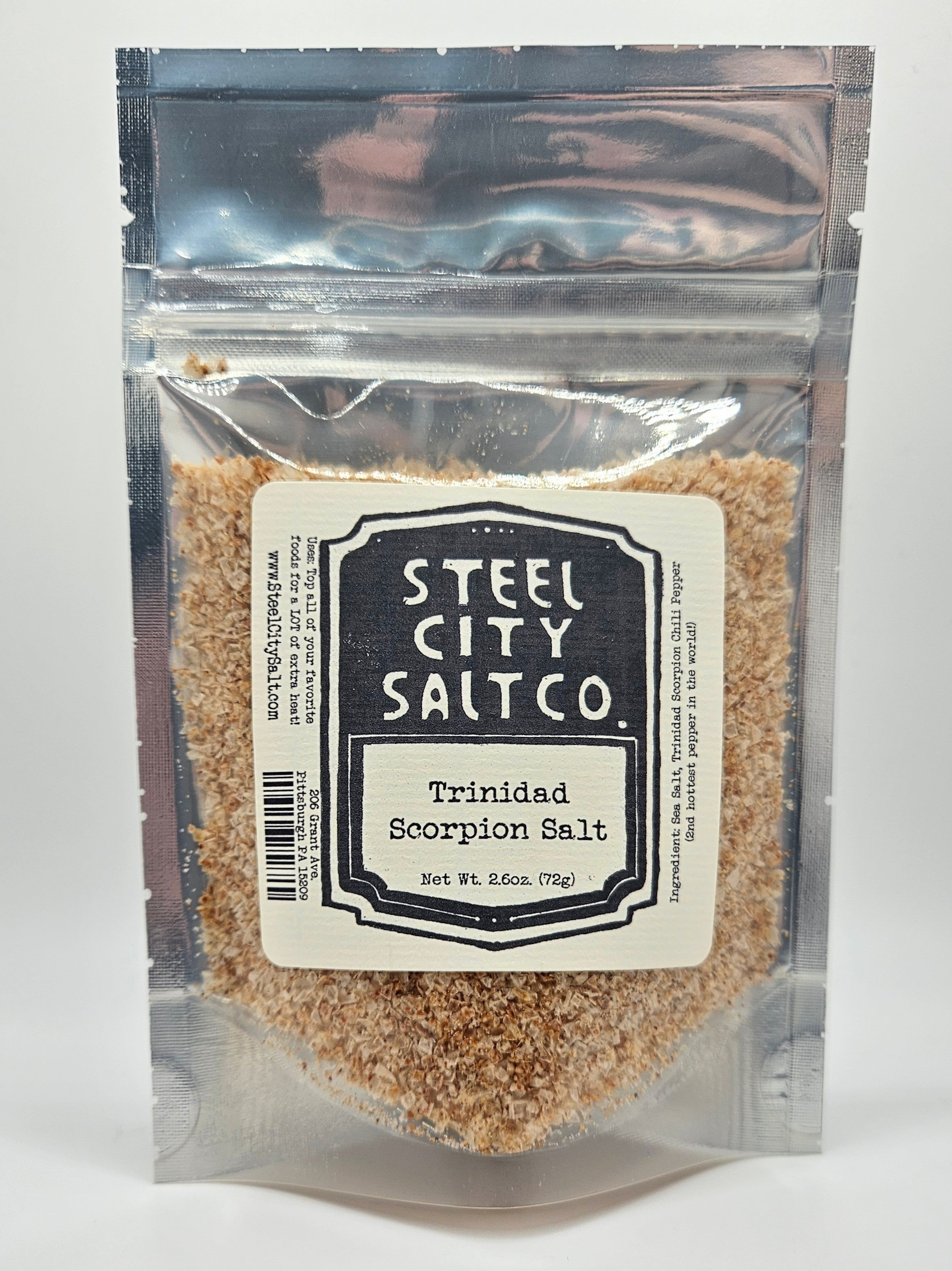 Trinidad Scorpion Pepper Salt | Super Hot Chili Salt – Steel City